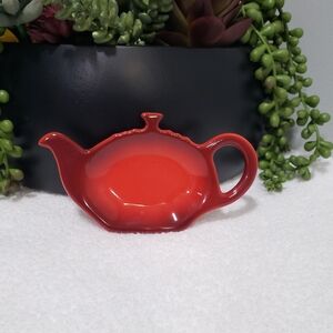 Cerise Tea Bag Holder Spoon Rest Le Creuset NEW